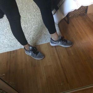 Grey Nike shoes